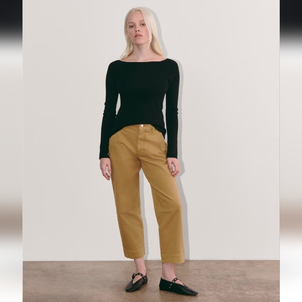 💚HP💚NWOT Everlane The Utlility Straight-Leg Pant Organic Cotton In Oak Brown